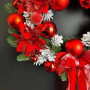 Різдвяний віночок Червона куля d-40 см