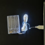 Гирлянда на батарейках+USB «Роса» Белая 10 м, 3 режима освещения