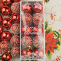 Набор шаров красных «Праздничный» 5см, 20шт