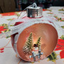 Елочный шар LED 3D фигура Снеговик «New year» 11х9х6,5 см