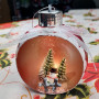 Ялинкова куля LED 3D фігура Сніговик «New year» 11х9х6,5 см