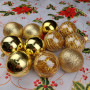 Набір куль золотих «Christmas» D8см,12шт