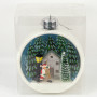 Ялинкова куля LED 3D фігурки «Санта з скрипкою» 11,5х9,5х6,5см