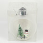Ялинкова куля LED 3D фігурки «Сніговик» Порожня 9,5см