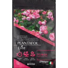 Удобрение PLANTAFOL Elite для роз и цветущих растений 100 г
