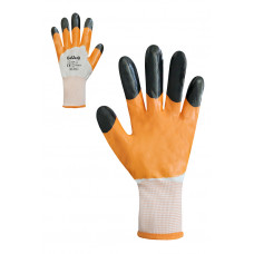 Перчатки с оранжевым нитриловым покрытием Размер 9