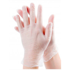 Перчатки смотровые виниловые белые Размер 8-9
