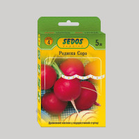 Редиска Сора на стрічці 5 м (150 насінин) Sedos