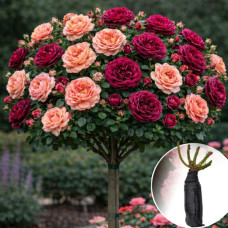 Роза штамбовая Augusta Luise/Falstaff