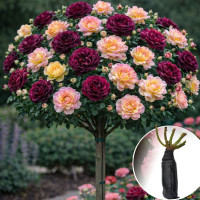 Троянда штамбова Munstead Wood/Gloria Dei