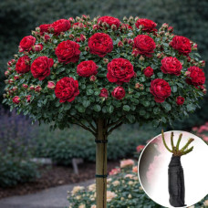 Роза штамбовая Red Lace (Ред Лейс)