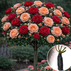 Роза штамбовая Red Lace/Juliet