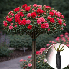 Роза штамбовая Scarlet Meillandecor/Rosarium Uetersen