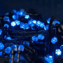 Гірлянда світлодіодна Кристал 100 LED Синій 6 м, на Чорному проводі