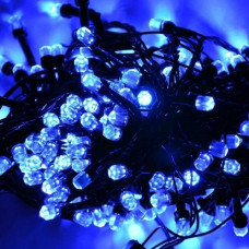 Гирлянда светодиодная Кристалл 300 LED Синяя 20 м, на Черном проводе