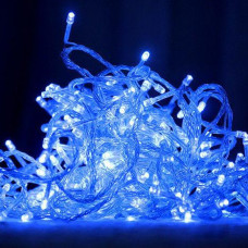 Гирлянда светодиодная 500 LED Синий, Прозрачный шнур