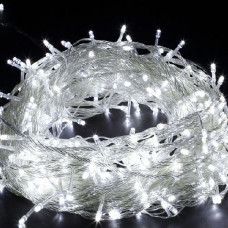 Гирлянда светодиодная 500 LED Белый, Прозрачный шнур