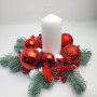 Рождественский подсвечник «Уютное Рождество» d-27 см