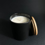 Ароматична соєва свічка у склянці Бурштин та мокре дерево 240 мл