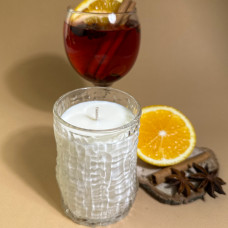 Ароматична соєва свічка у склянці Глінтвейн 240 мл