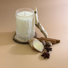 Ароматична соєва свічка у склянці Імбир та спеції 240 мл