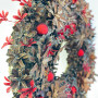 Різдвяний вінок з Шипшиною d-36 см
