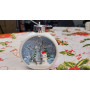 Ялинкова куля LED 3D фігурки «Новорічний Сніговик» 11,5х9,5х6,5см