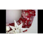 Різдвяний віночок Червоний оксамит d-35 см